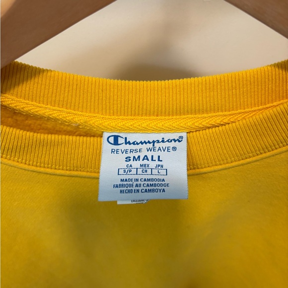 Champion Bright Yellow Crop Top - Picture 4 of 5
